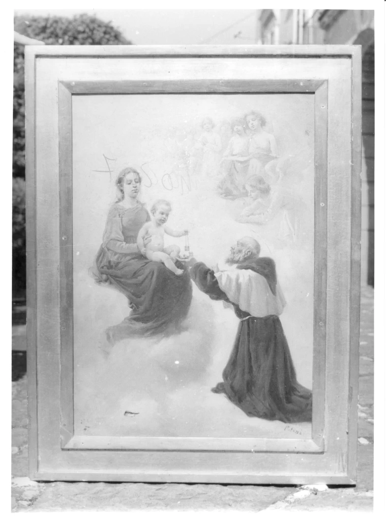 San Simone Stock riceve dalla Madonna lo scapolare - Villa Guariglia, Vietri sul Mare, Salerno